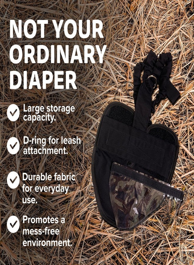 Holster Hen Holster Wrap-Around Duck Diaper with Removable Liner & Adjustable Tab – Pekin Duck Diapers for Pet Ducks, Bird Diaper, Duck Accessories – Durable, Secure Fit, Easy-to-Wear - Made in USA - Black - Image 5